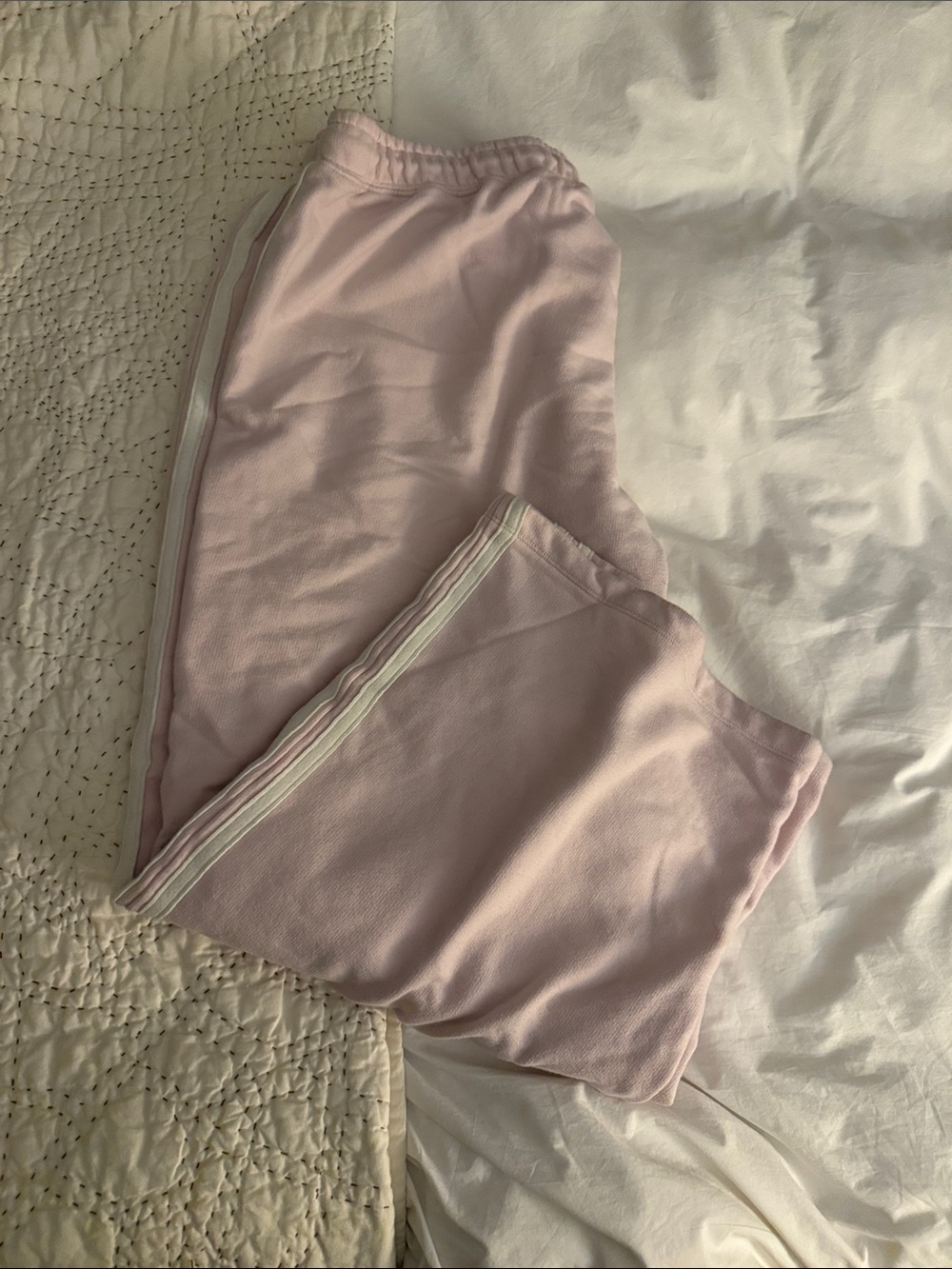 Universal Thread Light Pink Women's Track Pants with Side Stripe